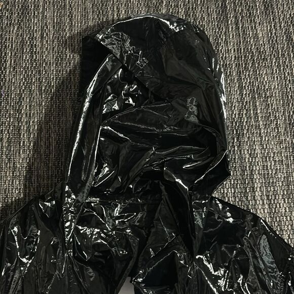 Alo yoga Metallic Break Line Trench black size XS - Picture 7 of 13